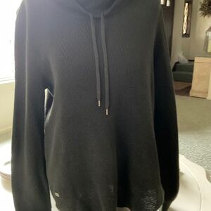 Ralph Lauren Black Waffle Weave Top, size XL